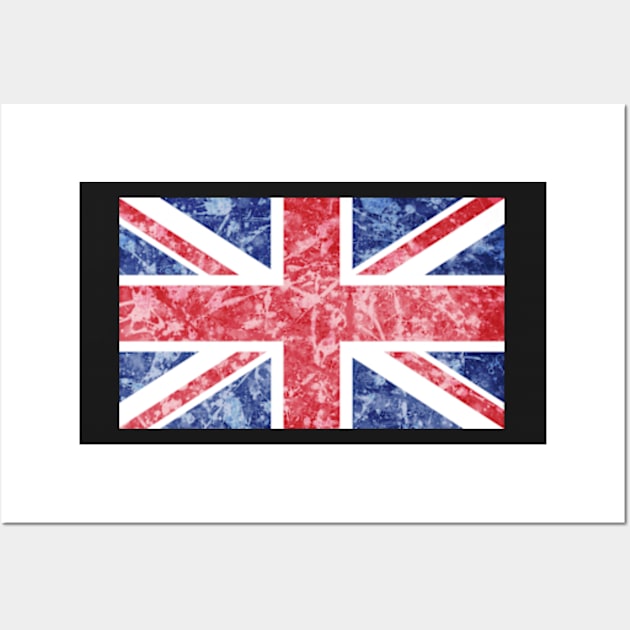 Distressed British Flag - Union Jack Wall Art by ArtFactoryAI